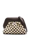 Themoirè Emera Micro Weaved Straw Bag In Black