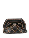 Themoirè Tia Clutch Bag In Black