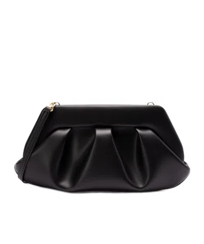 Themoirè Tia Clutch Bag In Black
