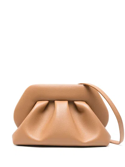 Themoirè Tia Clutch In Braun