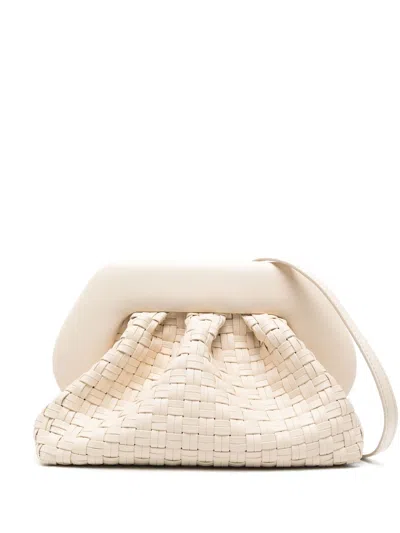 Themoirè Tia Clutch In Nude
