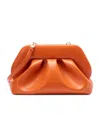 Themoirè Tia Vegan Fabric Clutch Bag In Orange