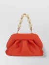 Themoirè "tia" Clutch Pleated Beaded Handle