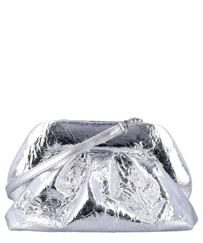 Themoirè Tia Clutch In Silver