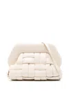 Themoirè Tia Clutch In White