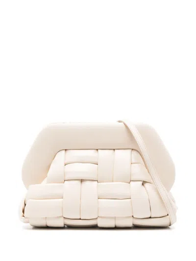 Themoirè Tia Clutch In White
