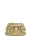 Themoirè Tia Lace Clutch Bag In Olive