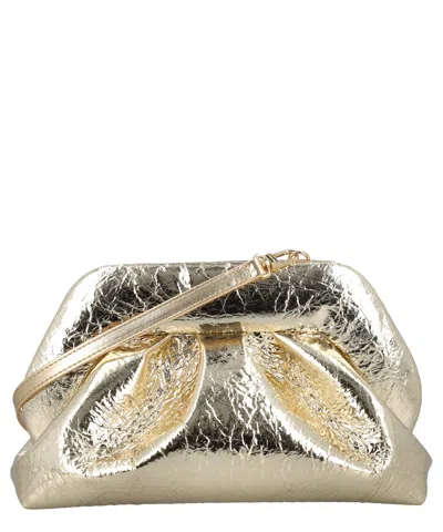 Themoirè Tia Pineapple Clutch In Gold