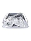 Themoirè Tia Pineapple Clutch In Silver