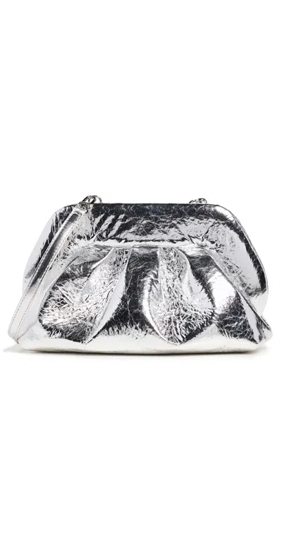 Themoirè Tia Pineapple Clutch Silver