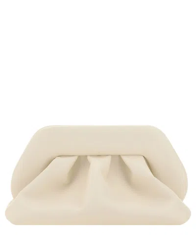 Themoirè Tia Vegan Clutch In Beige