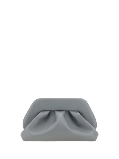 Themoirè Tia Vegan Clutch In Storm Grey