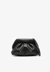 Themoirè Tia Vegan Leather Clutch Bag In Black