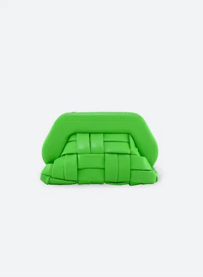 Themoirè Tia Weaved Clutch In Mantis In Multi