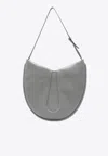 Themoirè Tike Recycled Polyurethane Shoulder Bag With Adjustable Strap In Gray