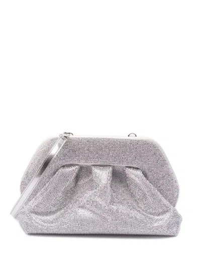 THEMOIRÈ TIA STRASS BAG,TMFW24TSX18 SILVER