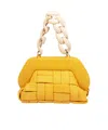Themoirè Top Handle Handbag In Yellow