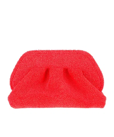 Themoirè Top Opening Shoulder Bag In Red