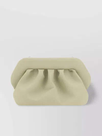 Themoirè Vegan Leather Pleated Clutch Bag