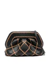 Themoirè Tia Clutch Bag In Black