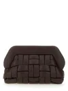 Themoirã¨ Women's Bios Weaved Vegan Leather Clutch In Brown