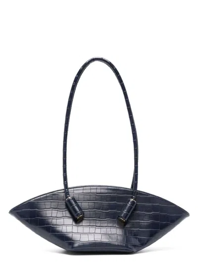 Themoirã¨ Women's Olimpia Croco Bag In Blue