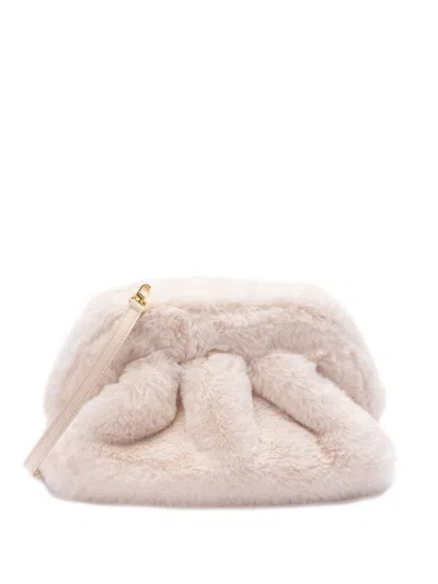 Themoirã¨ Women's Tia Faux Fur Clutch In White