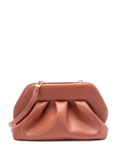 Themoirã¨ Women's Tia Vegan Leather Clutch In Leather Brown
