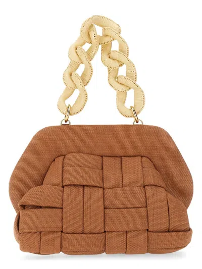Themoirã¨ Women's Tia Weaved Straw Clutch In Brown