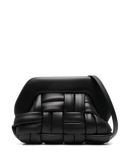 Themoirã¨ Women's Tia Weaved Vegan Leather Clutch In Black