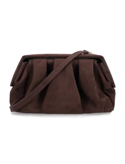 Themoirè Afrodite Clutch Eco Suede In Black