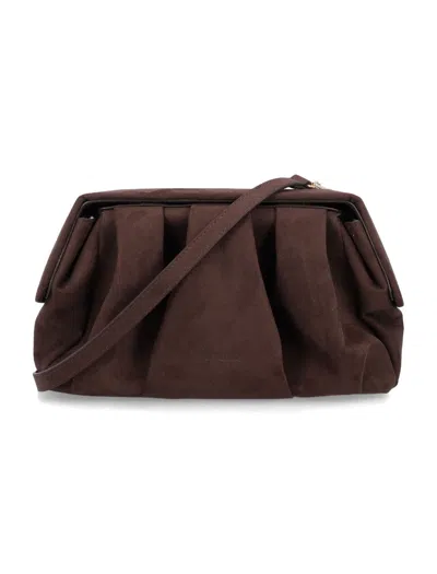 Themoirè Afrodite Clutch Eco Suede In Black