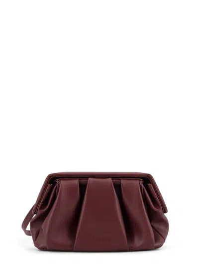 Themoire' Afrodite Vegan Leather Crossbody Bag In Burgundy