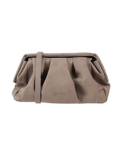 Themoirè Afrodite Woman Cross-body Bag Taupe Size - Textile Fibers In Grey