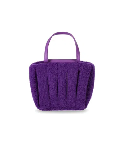 Themoirè Aria Coral Sponge Purple Handbag In Blue