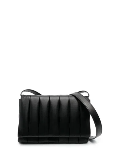 Themoirè Aria Quilted Crossbody Bag In Black