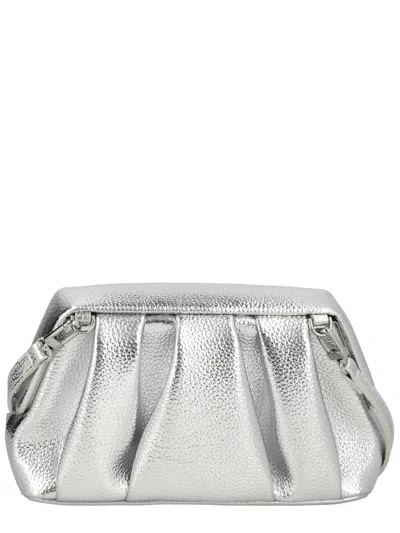 Themoirè Athena Clutch In Silver