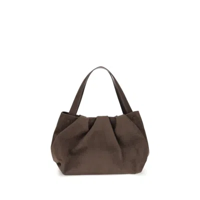 Themoirè Athena Shoulder Women's Bag In Brown