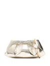 Themoirè Gold Vegan Leather Emera Pineapple Shoulder Bag