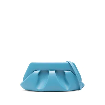 Themoirè Bios Gathered Clutch Bag In Blue