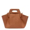 Themoirè Dhea Straw Shoulder Bag In Brown