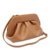 Themoirè Tia Vegan Leather Clutch In Brown