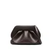 Themoirè Bios Pleated Clutch Bag In Brown