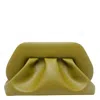Themoirè Tia Gathered Clutch Bag In Green