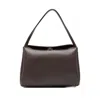 Themoirè Clasp-fastening Shoulder Bag In Brown