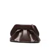 Themoirè Croco Texture Pleated Clutch Bag In Multi