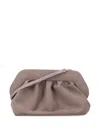 Themoirè Bios Mud Suede Clutch With Shoulder Strap In Multi