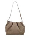 Themoirè Versatile Shoulder Bag Adjustable Strap In Brown