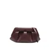 Themoirè Pleated Clutch Bag In Purple