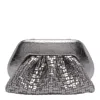 Themoirè Versatile Cross-body Bag Detachable Strap In Silver